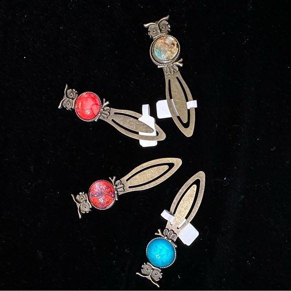 HAND PAINTED OWL Bookmarks by INDIANA ARTIST SUSAN OTTINGER One of Kind - Picture 3 of 8